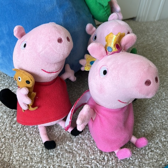 Peppa Pig Stuffies & Carabiner Necklace - Picture 7 of 9